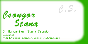 csongor stana business card